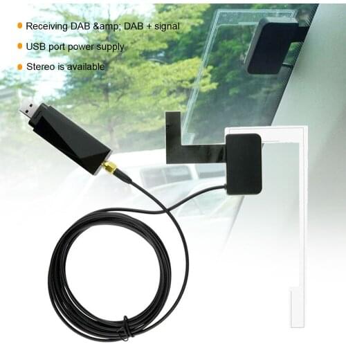 Car Digital DAB+Adapter Tuner Audio Radio Box USB Receiver Antenna Android Navi