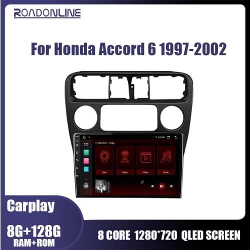 Android 10 Car Multimedia Player For Honda Accord 6 1997-2002 Stereo inforRadio Octa Core 6+128G