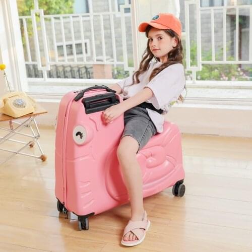20/24 inch carry on luggage suitcase Designer luggage bag 3D Cartoon Kids luggage Waterproof Travel suitcases Can ride can sit