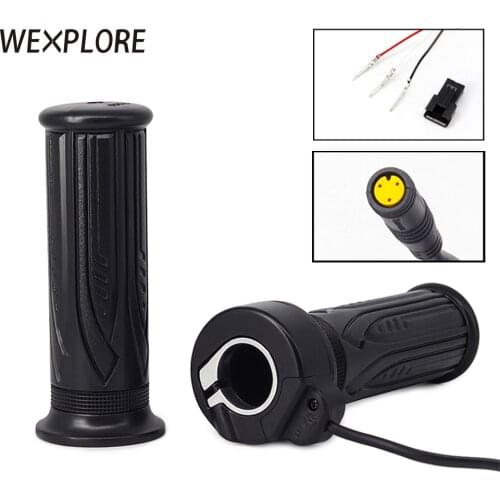 E bike Throttle for Bafang Ebike Twist Throttle Left and Right Hand Throttle with 3 Pin SM and Waterproof Connector Ebike Parts