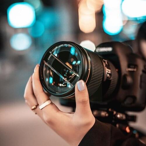 Camera Double half month filter Split Diopter 77mm Ring Rotating Prism Filter Accessories Changeable Photography Adapter Nu U7A8