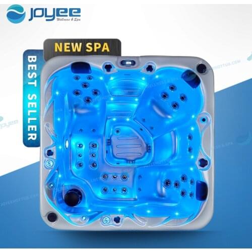JOYEE Best Acrylic Balboa Control Hot Tub 4 Person Outdoor Garden Family Spa Jet Whirlpool Jacuzzi