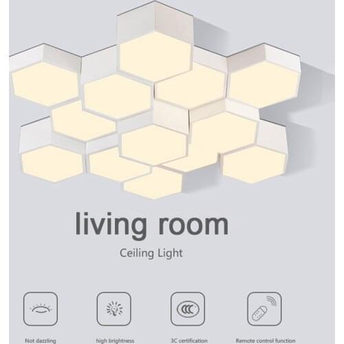 Creativity Honeycomb Living Room Lights Modern Simplicity Ceiling Light LED Bedroom Study Light