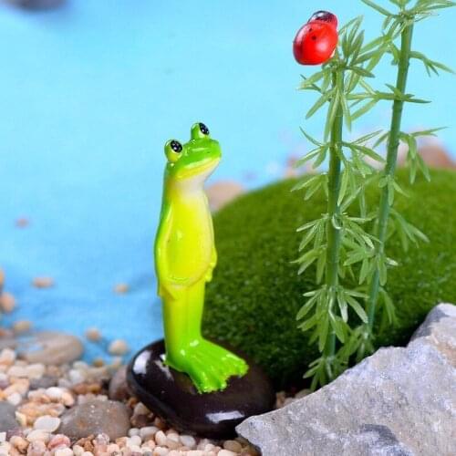 Frog Mini Animal Miniatura Dollhouse Garden Home Bonsai Decoration Miniature Craft Ornament Micro DIY Cake Decor