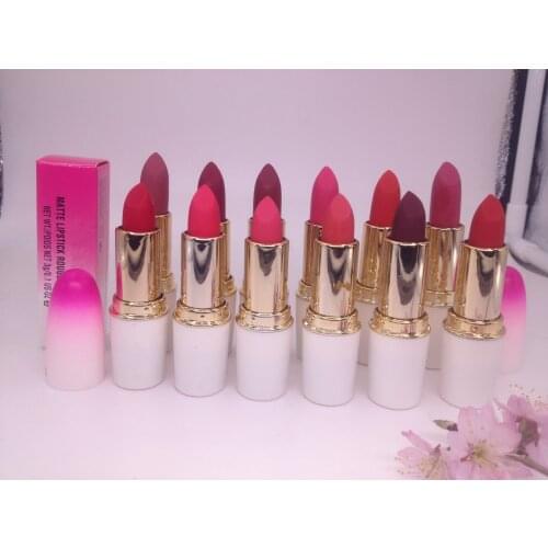 Makeup Gradient color matte lipstick lasting moisturizing lip stick 3g with english name