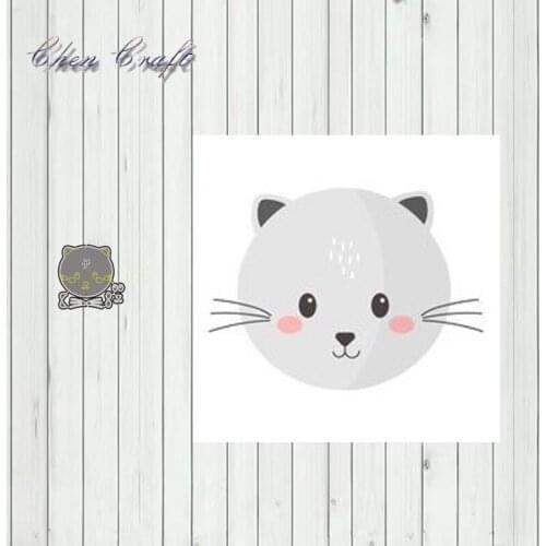 Long beard cat avatar Metal Cutting Dies Stencil New 2019 for DIY Scrapbooking Craft dies Cut Decor Photo Cards