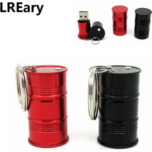 New design mini Metal Barrel usb Flash Drive Oil Bottle Drum model pen drive memory stick pendrive 4G 8GB 16GB 32GB usb 2.0