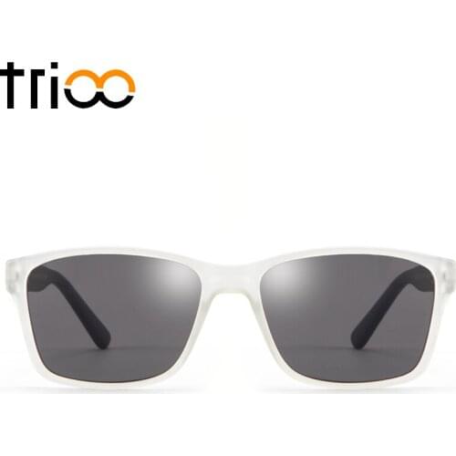TRIOO White Clear Sunglasses Men High Quality Design Gafas de sol Trending UV400 Protection Sun Glasses Male Oculos de sol