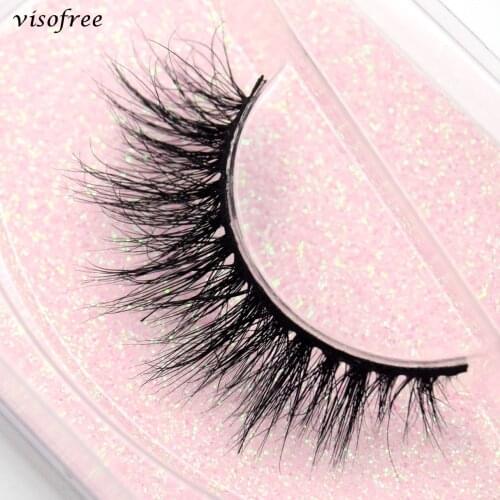 Visofree Lashes 3D Mink Eyelashes 10-13MM False Eyelashes Natural Long Faux Cils Cruelty Free Mink Lashes Makeup Wholesale Items