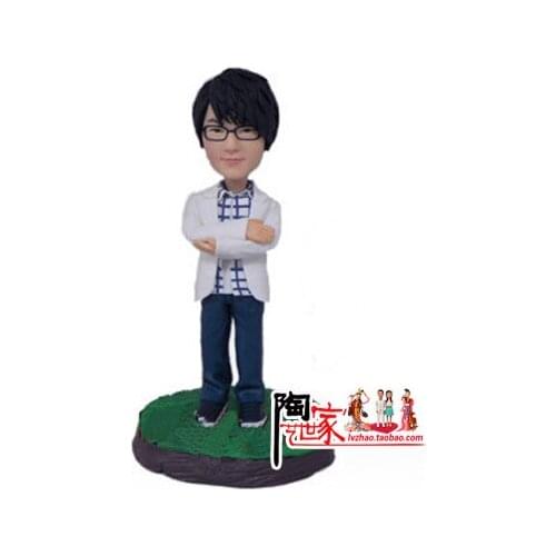 2019 New Sale wedding Toys Anime Minions Brinquedos Personalized Custom Polymer Clay Doll From Pictures Christmas Gift Pre-sale