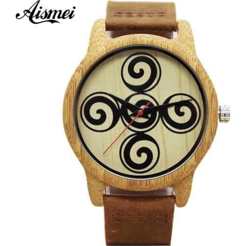 2018 New Arrival Wood Watch Mens Womens Designer Watches Unique Design Luxury Genuine Leather Bamboo Wooden Watch