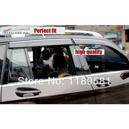 Plastic Exterior Visor Vent Shades Window Sun Rain Guard Deflector For Benz GLK300 350 260 2010 2011 2012 2013 2014