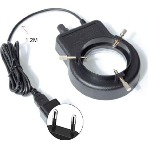 Microscope Lamp Single Cylinder Binocular Stereo Microscope Ring Lamp Integrated LED Ring Light Source Brightness Center