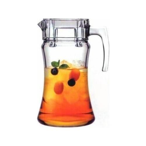 Transparent Pitcher With Lid Water Jug Water Bottle, Tap Lemonade, Glass Teapot, Beverage Dispenser Tap Lemonade