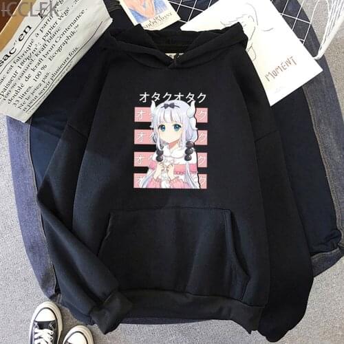 2021 Kanna Kamui Hoodies Cute Miss Kobayashis Dragon Maid Anime Hoodies Women kawaii Harajuku Hoodie Sweatshirt Winter Clothes