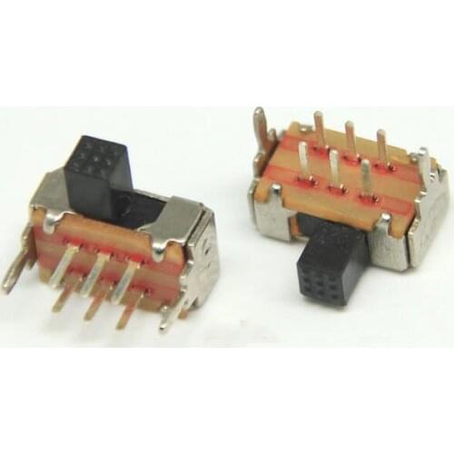 20PCS 2P2T 2 Position Slide Switch 6 Pin DC 50V 0.3A SK22D03