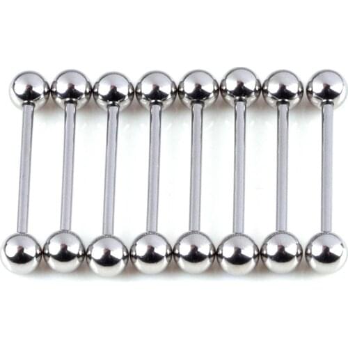 20pcs Wholesale Body Jewelry Lots Stainless Steel Tongue Lip Eyebrow Rings Nose Barbell Belly Button Stud Piercing