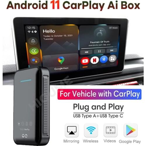 For Apple CarPlay Android AI Box 4+32G Wireless MirrorLink for VW Volkswagen Golf Polo Tiguan Touareg Passat B8 CC SEAT Skoda