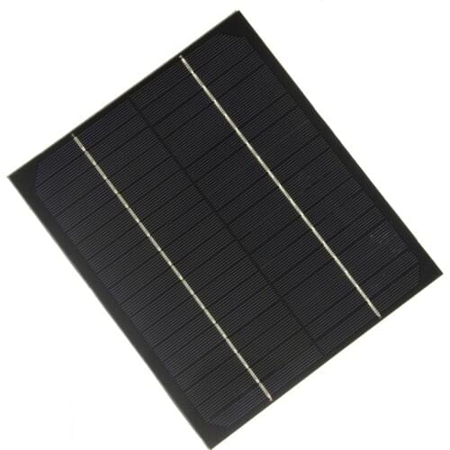 BUHESHUI PET 6W 18V Solar Panel Cell Monocrystalline Silicon DIY Solar Chager For 12V Battery System 200*170MM 2PCS