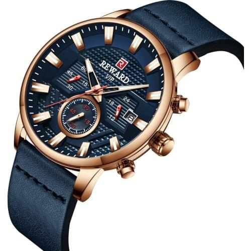 Fashion Quartz Men Watches Top Brand Luxury Casual Leather Strap Waterproof Sport Chronograph Luminous Relogio Masculino