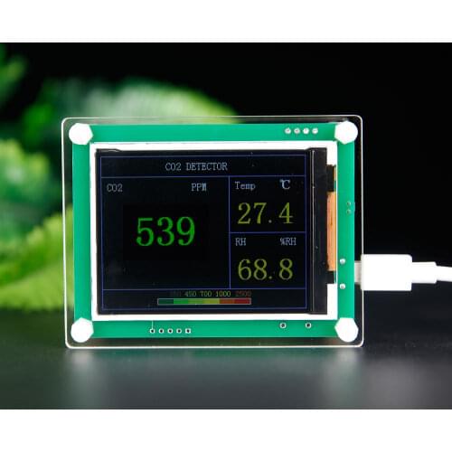 Digital Carbon Dioxide Detector Air Quality Detector Indoor/Outdoor Tester CO2 Meter Monitor Tester Gas Analyzers