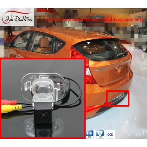 JanDeNing HD CCD Car Rear View Parking/ Backup Reverse Camera/ License Plate Light OEM For Hyundai Grand Avega 2010-2015