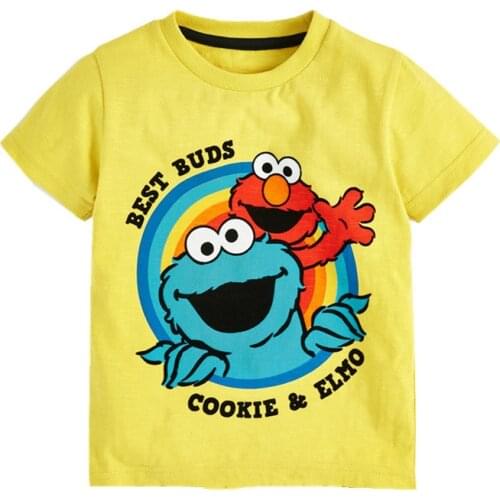 Jumping meters Summer Baby Tees Tops Cotton Cartoon Animals Print Hot Selling Kids T shirts for Boys Girls Clothing