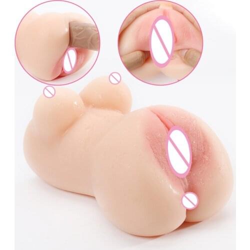 Pocket Pussy Massager Silicone Realistic Breast With Vagina Juguetes Adult Sex Shop Sex Toys For Men Male Masturbator Cup