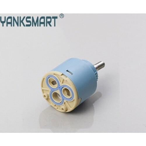 Ceramic Disc Cartridge Water Inner Faucet Valve Yanksmart FX003 Blue, Beige Hot & Cold Mixer Tap Faucets Valve Cartridge
