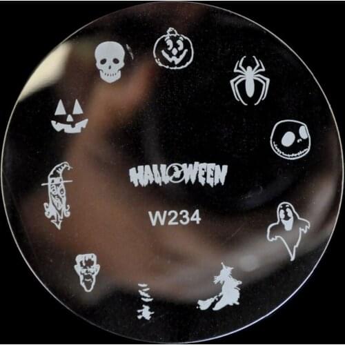 The new 2020 sexy fashion nail stamping image template tool print edition Gollum head Spider W234