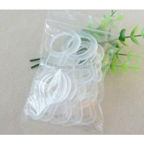 Wholesale 10 pcs/bag, 50 Bags/Lot Soft Clear Pacifier Holder Rings for Baby 100% Food Grade