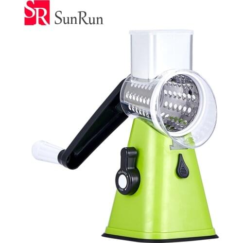 YANG MING Stainless Steel Vegetable Cutter Adjustable Slicer Grater Fruit Shredder Rotary Cutting Machine Kitchen Accessories