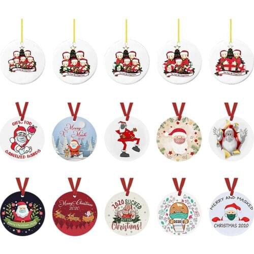 Personalized Santa Claus Of Ornament Christmas Holiday Decorations XmasChristmas Tree Pendant Decorations