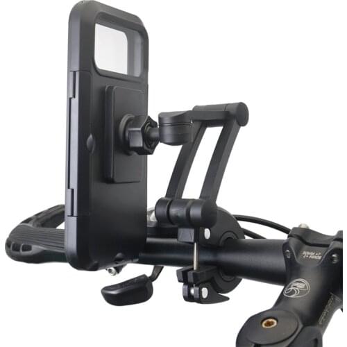 Adjustable Motorcycle Bike Phone Holder Case Outdoor Waterproof Phone Stand Bracket Bicycle Handlebar Mobile Support Mount