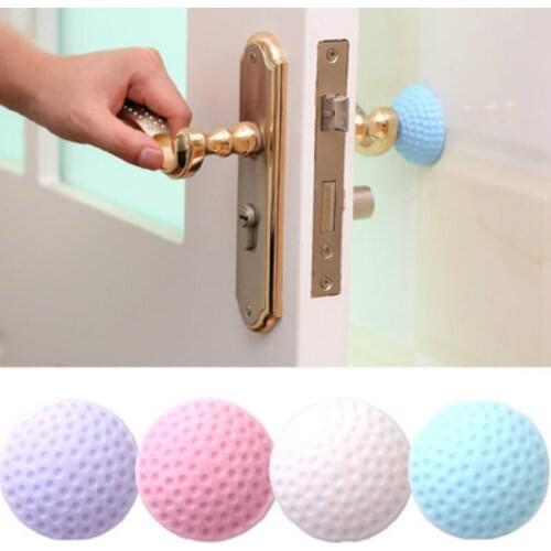 Self Adhesive Door Stopper Floor Soft Rubber Pad To Protect The Wall Golf Modelling Door Fender Stickers Home Accessories