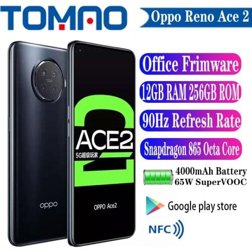 Original Official New Oppo Reno Ace 2 5G SmartPhone Snapdragon 865 90Hz 65W SuperVOOC 40W AirVOOC Smart 48MP Main Camera NFC