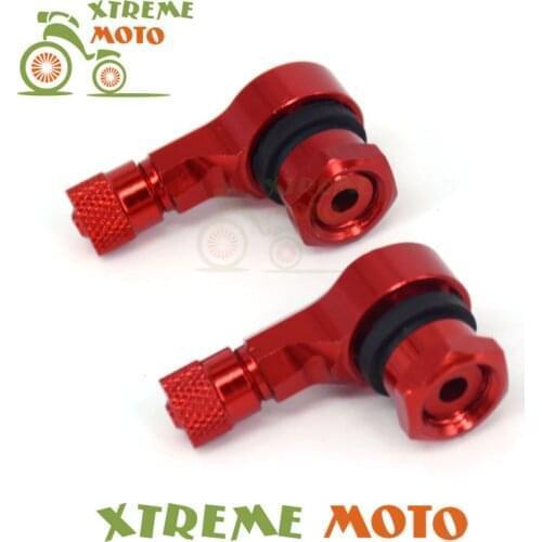 2pcs Universal Motorcycle Aluminum Wheels Tire Tyre Valve Stems Caps 90 Degree For Honda CBR400 CBR600RR CBR1000RR CB400 CB600