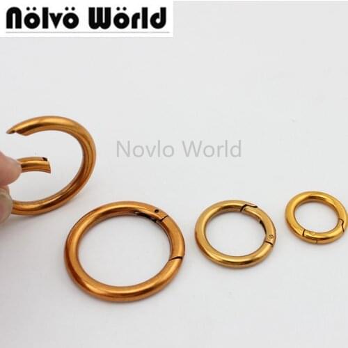 30PCS Inner 20mm 25mm 32mm 38mm Belt Strap Snap Clip Trigger Spring Ring for Making Your Purse Bag Handbag old gold old silver