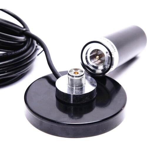 Car Radio Dual Band VHF UHF Antenna with 5M Coaxial Cable Magnetic Mount Base VHF UHF 136-174MHz/400-480Mhz BNC Connector