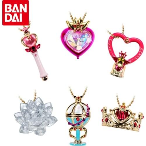 Bandai Pretty Soldier Sailor Moon Beautiful Girl Warrior Model Doll 4 Deformer Metal Pendant Genuine Box Egg In Stock
