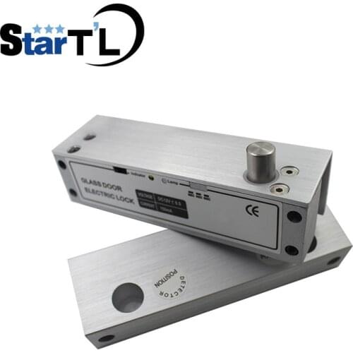 Frameless Glass Door Access Control Electric Drop Bolt Door Lock With NO NC COM Output And Time Delay