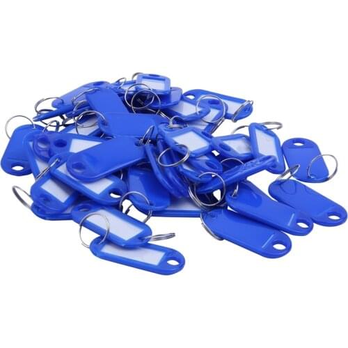 Key Ring Tags (50PCS blue)