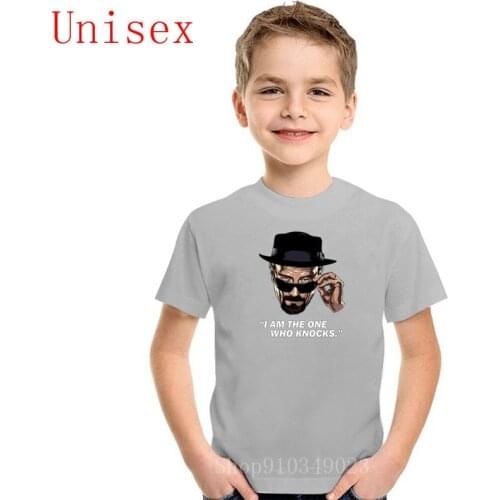 Heisenberg I am the one who knows white girl clothes Summer kids all cotton children t shirts Personalized boys summer clothes