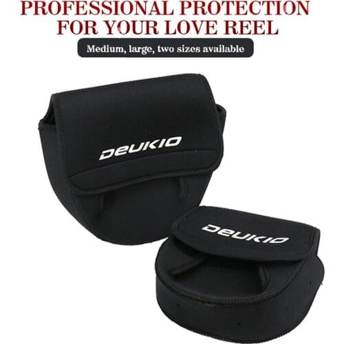 DEUKIO Fishing Reel Bag Anti-collision Case For Spinning Reel Or Baitcasting Reel Two Size Size: For details, see the form