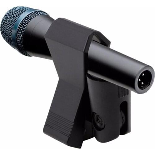 Crust Pro 1PC Flexible Microphone Mic Stand Accessory Plastic Clamp Clip Holder Mount Black