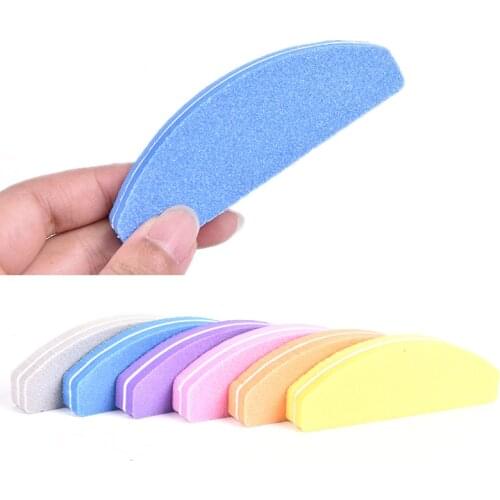 5pcs/lot Double Side Nail Files Buffe Trimmer Buffer Lime A Ongle Nail Art Tools Professional Buffing Sanding File Sponge