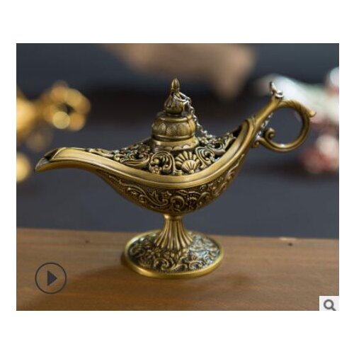 Wholesale Statue Aladdinlamp decoration factory outlets Handmade lamp Colored Tea Pot Genie Lamp Vintage