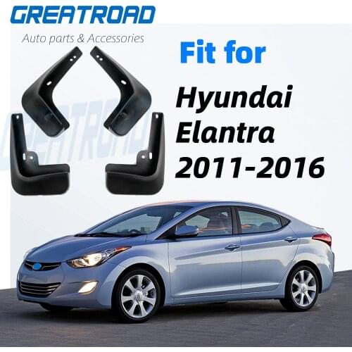 OE Styled Molded Mud Flaps For Hyundai Elantra MD 2011 - 2016 Mudflaps Splash Guards Mudguards Styling 2012 2013 2014 2015 Sedan