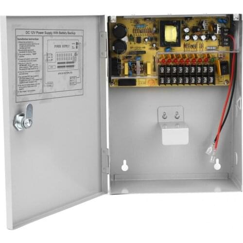 Access Control Power Supply Box UPS PWM 12V 10A with Delayed Power-off Function for access control systems