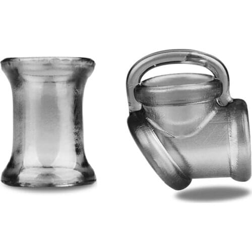 Reusable Male Penis Scrotum Cock Rings Delay Ejaculation Sex Toys For Men Transparent Penis Rings Chastity Cage Intimate Goods